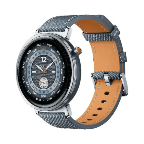 HONOR Watch Fit Elegant Denim okosóra – 1,32″ AMOLED, GPS, Bluetooth hívás, 5 ATM és akár 23 napos üzemidő