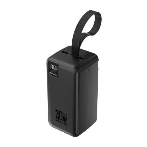 Wozinsky W8-5 50000mAh 30W powerbank – 2× USB-C, 2× USB-A, digitális kijelző és LED-lámpa