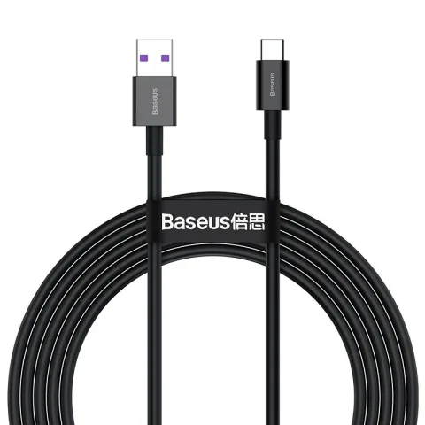 Baseus Superior USB–USB-C töltő- és adatkábel – 2 m, 66W, gyors töltés