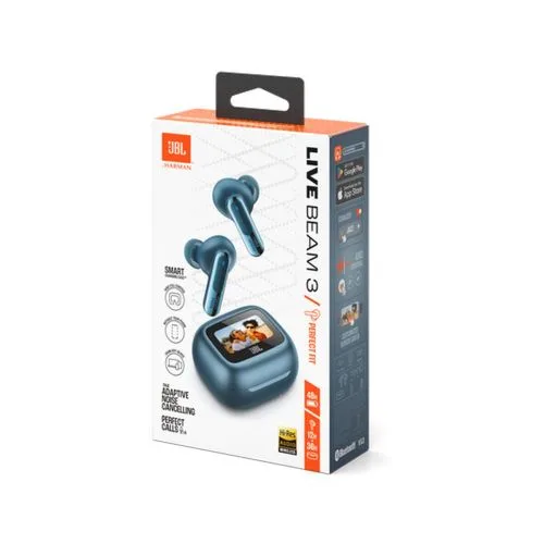 JBL Live Beam 3 True Wireless Bluetooth fülhallgató – Smart Charging Case, True Adaptive ANC, Hi-Res Audio és 48 órás üzemidő