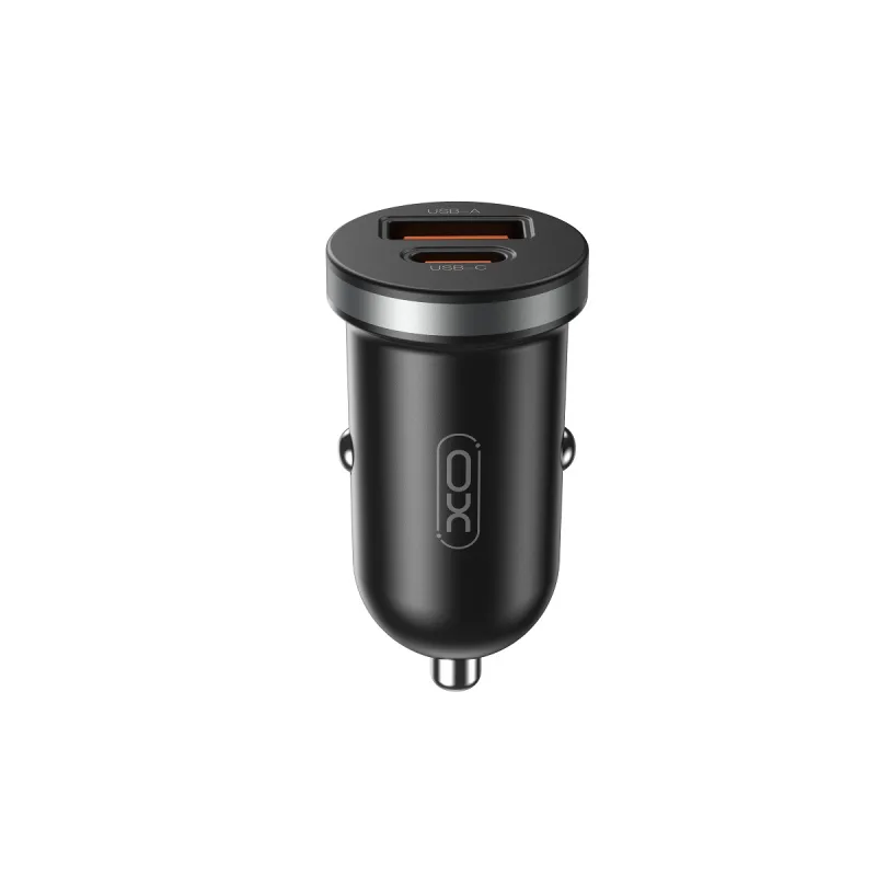 XO CC56 PD autós gyorstöltő – 30W, USB-A QC + USB-C PD