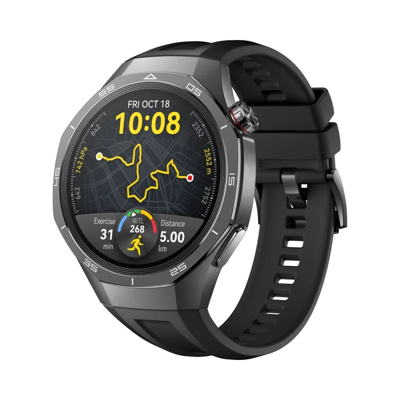 HUAWEI WATCH GT 5 Pro 46 mm prémium AMOLED okosóra – titán ház, EKG, kétfrekvenciás GPS, Bluetooth-hívás és akár 14 napos üzemidő