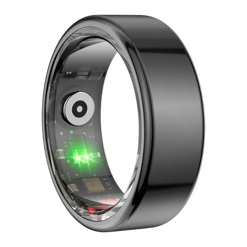 Colmi R02 Smart Ring – Elegáns, diszkrét és megbízható egészségfigyelés Fekete
