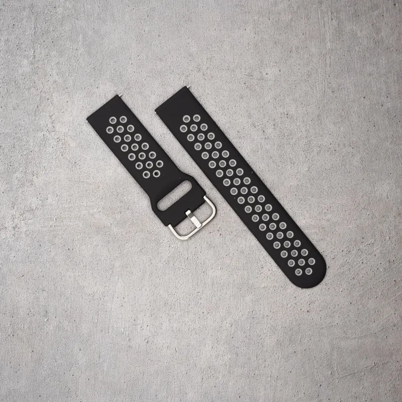 Szilikon Sport Okosóra Szíj – Perforált, 22 mm
