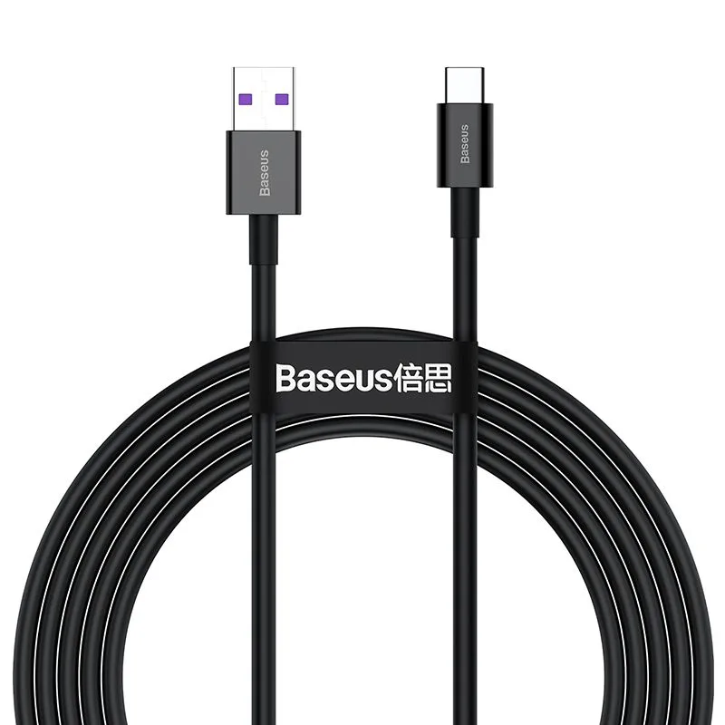 Baseus Superior USB–USB-C töltő- és adatkábel – 2 m, 66W, gyors töltés
